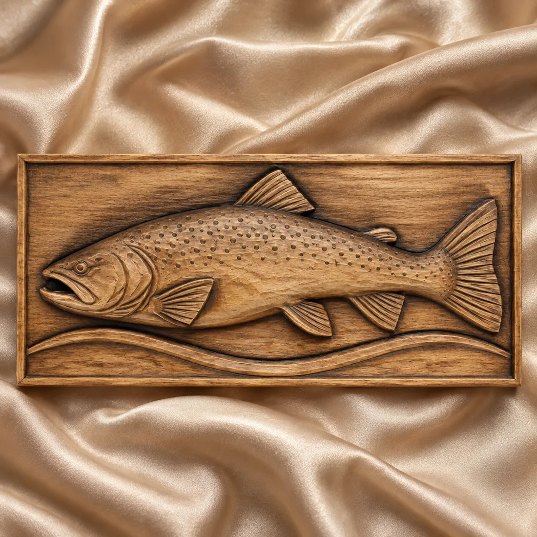 Trout Wave Relief relief mockup