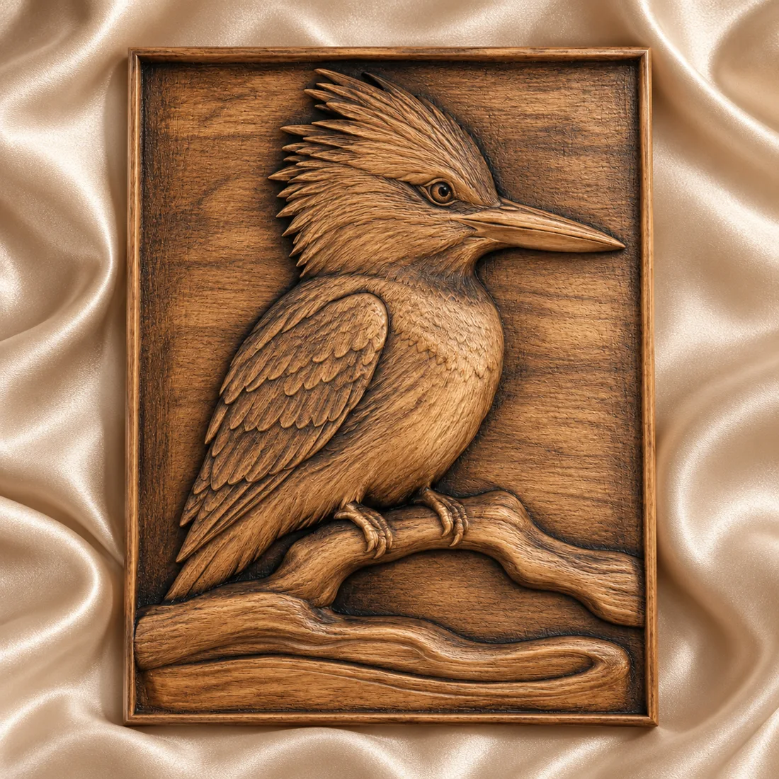 Kingfisher River Perch relief mockup