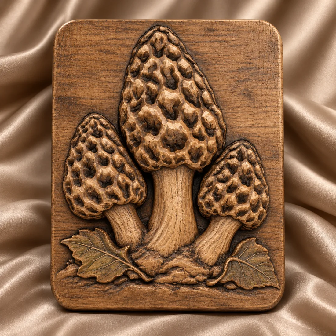 Morel Mushroom Relief relief mockup