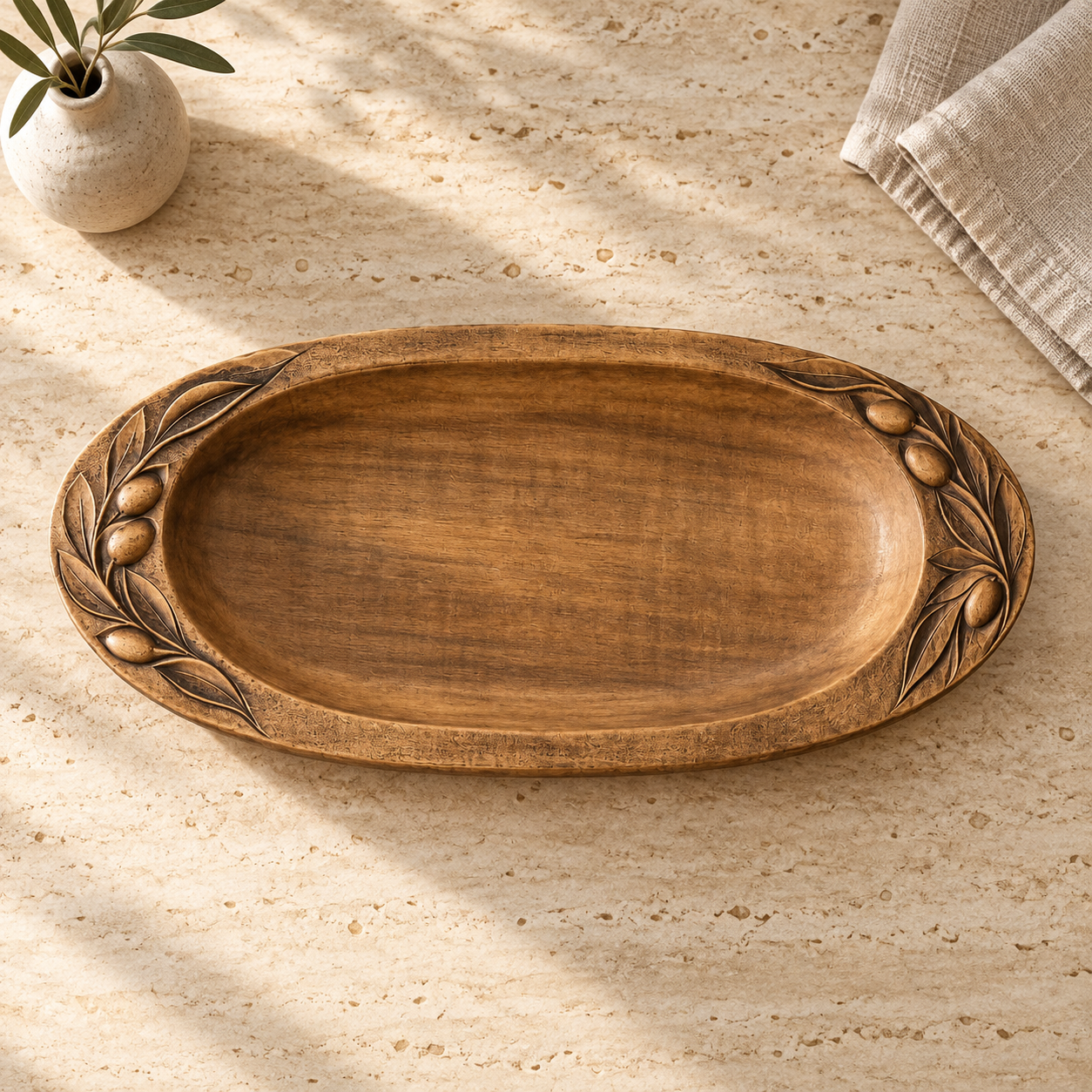 Olive branch tray lifestyle mockup